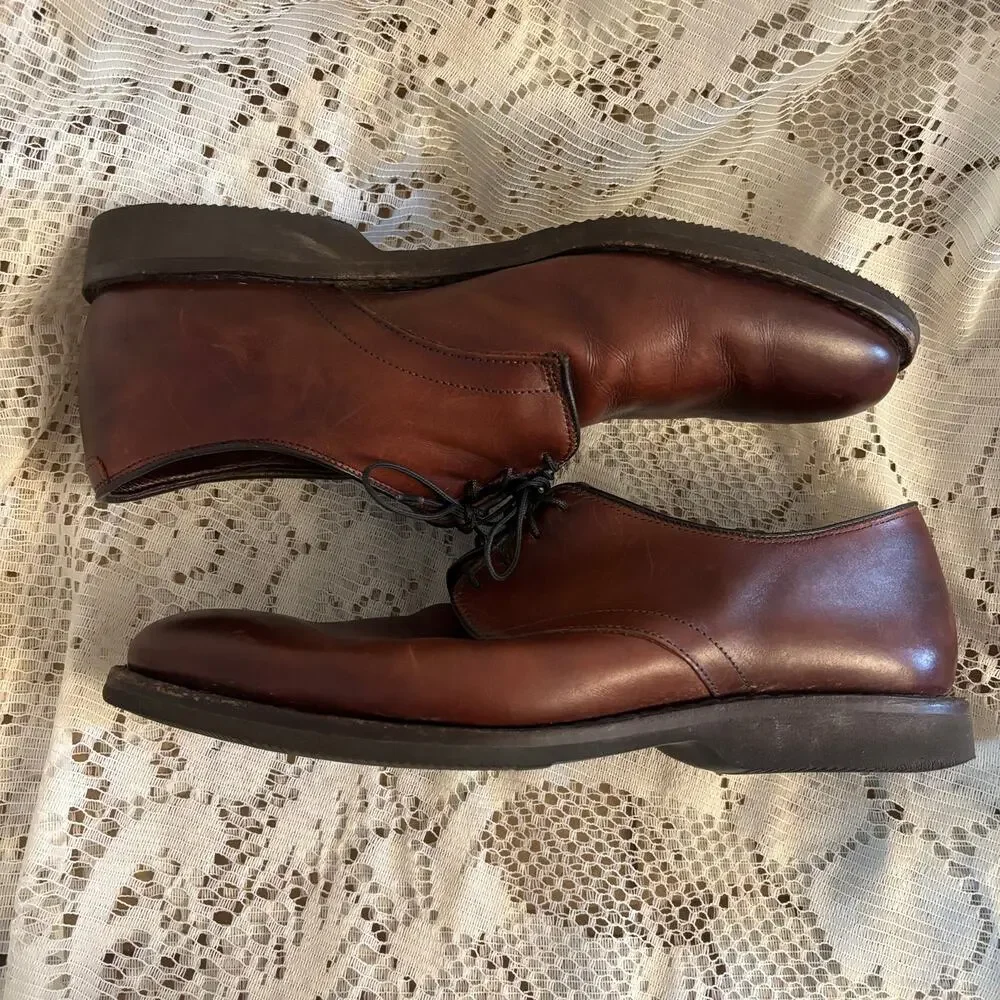 Allen Edmonds LAX Men's US 10 Brown Leather Derby Shoes